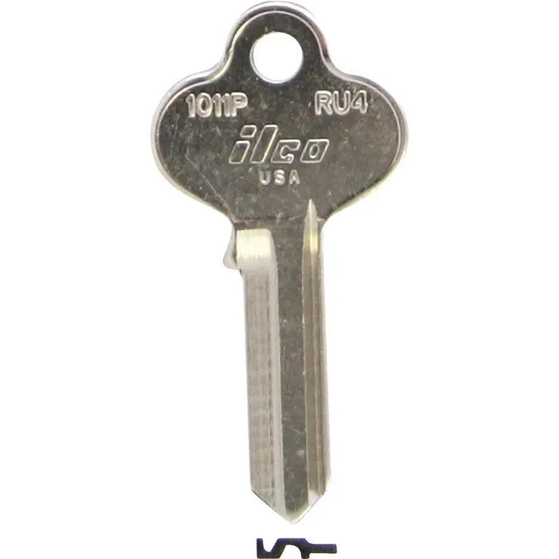 Ilco Russwin Nickel-Plated File Cabinet Keys – Ru4 Style, 10-Pack 1