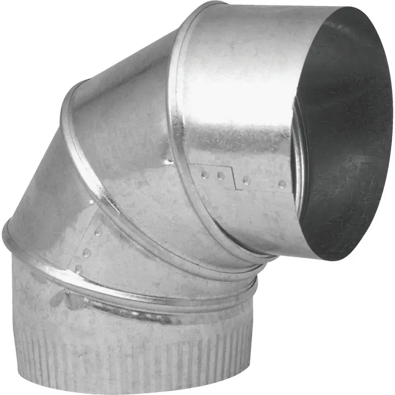 Imperial 6-Inch Galvanized Adjustable Elbow Fitting – 28-Gauge 1
