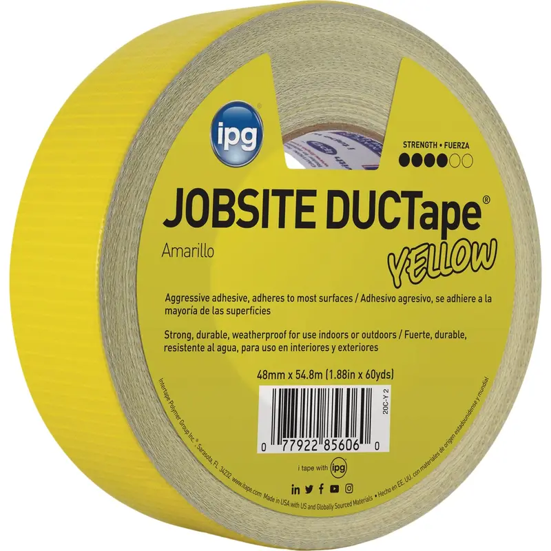 Intertape Ductape Yellow General-Purpose Adhesive Tape – 1.88 In × 60 Yd 1