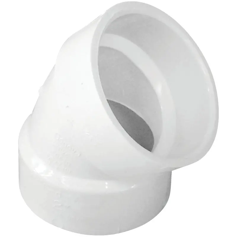 Ipex Canplas 2 In Hub-To-Hub Schedule 40 Pvc Dwv Elbow – 45° Short Radius (1/8 Bend) 1