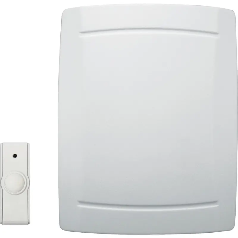 Iq America Step-Up Wireless Door Chime – Battery-Powered, Off-White Finish 1