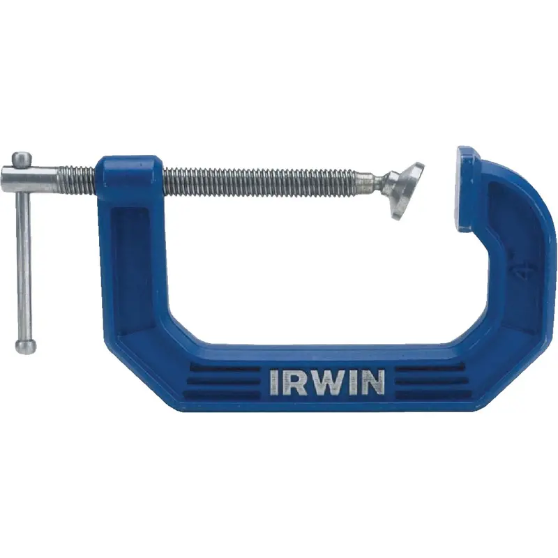 Irwin Quick-Grip C-Clamp – 8-Inch Forged Steel Frame With Rapid-Action Handle 1