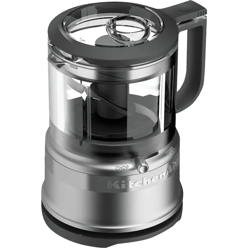 Kitchenaid 3.5-Cup Food Processor – Sleek Silver Compact Appliance 1