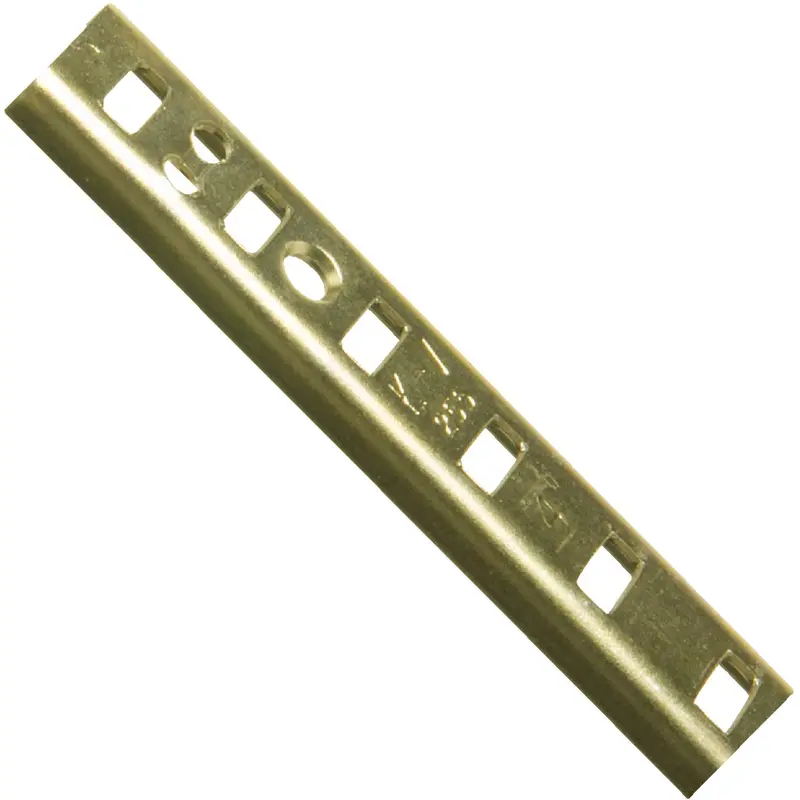 Knape & Vogt 255 Series Brass Pilaster Shelf – 60-Inch Mortise-Mount Standard 1