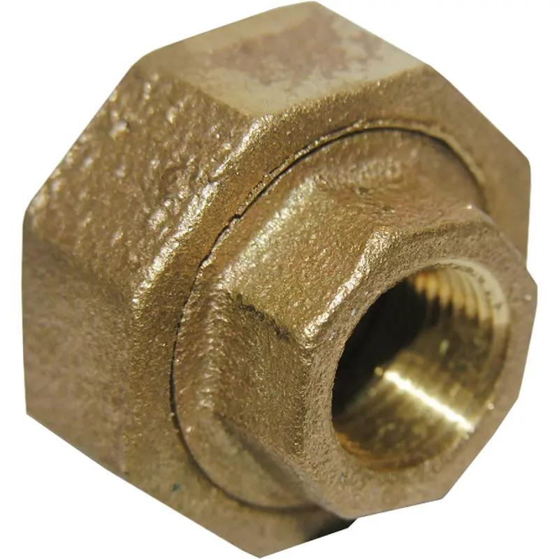 Lasco Red Brass 3/8" Fpt Threaded Union Fitting 1