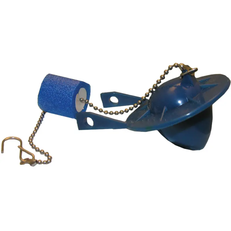 Lasco Universal Vinyl Toilet Flapper With Weep Hole, Float & Chain Assembly 1