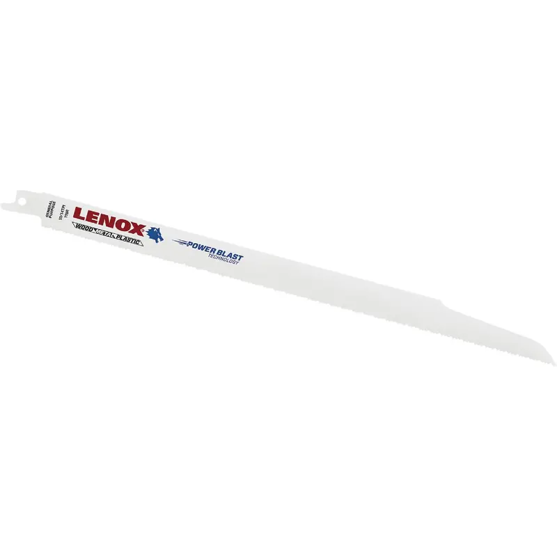 Lenox 12-Inch Reciprocating Saw Blades – 10 Tpi Bi-Metal, Wood & Metal (5-Pack) 1