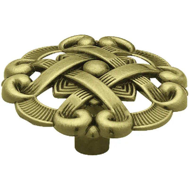 Liberty Cabinet Knobs – Antique Brass, 1-1/2" Round Pull, 2-Pack 1