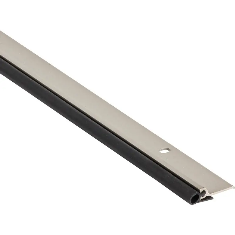 M-D Building Products Satin Nickel Door Jamb Weatherstrip – 72-Inch × 8-Foot 1