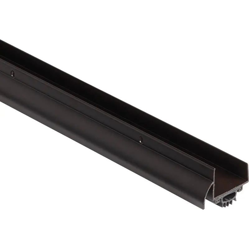 M-D Ultra Bronze U-Shaped Door Bottom Seal With Drip Cap – 36" Length, Fits 1-3/4" Doors 1
