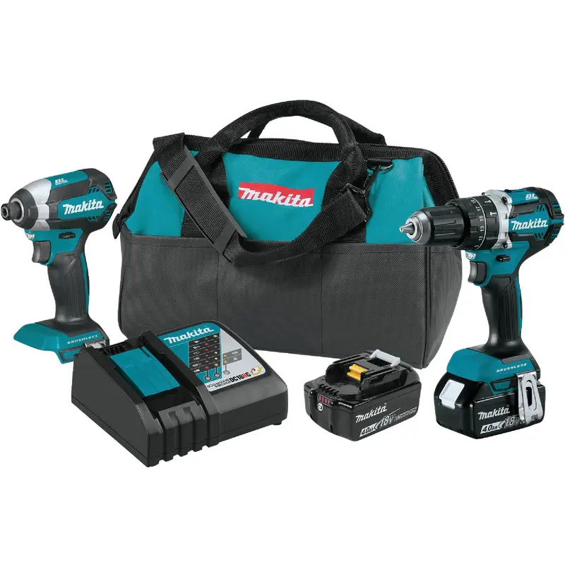 Makita 18V Lxt Brushless 2-Tool Combo Kit – Hammer Drill/Driver + Impact Driver 1