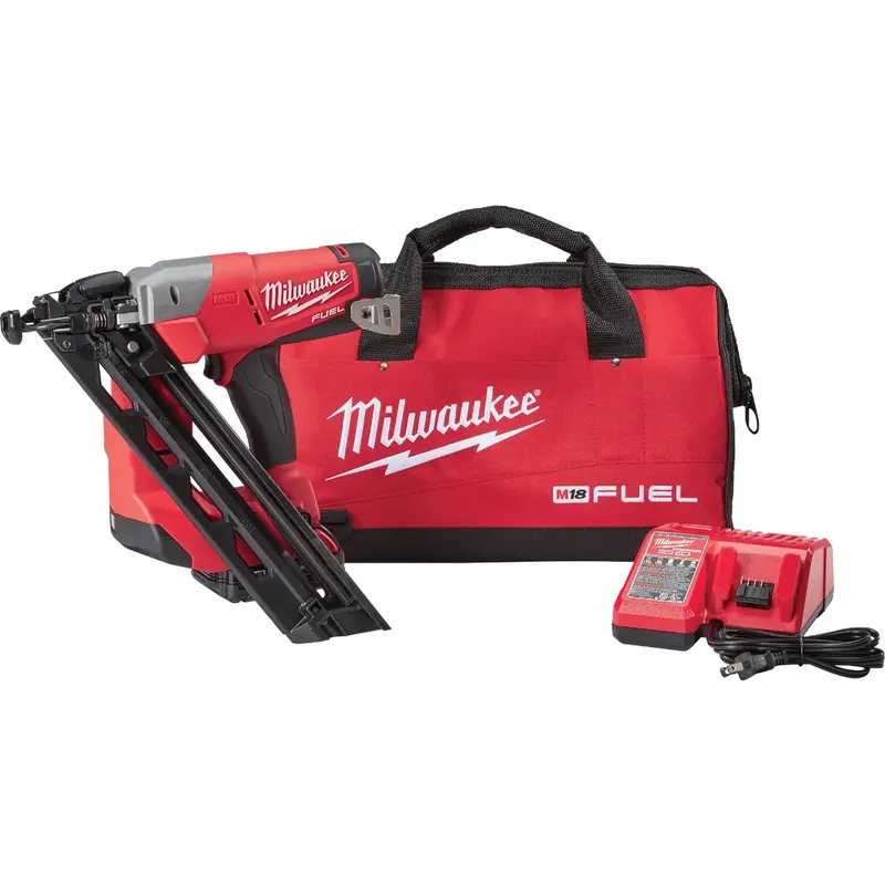 Milwaukee M18 Fuel 15-Gauge Angled Finish Nailer – 18V Cordless Kit With Brushless Motor 1