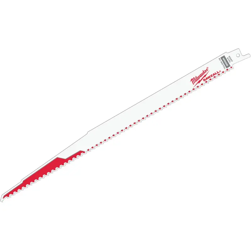 Milwaukee Sawzall Reciprocating Saw Blade – 12" Length, 5 Tpi For Wood With Nails 1