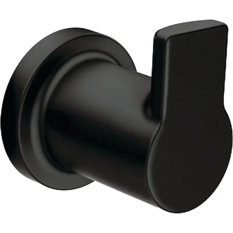 Moen Rinza Matte Black Single Robe Hook For Bath Or Bedroom 1