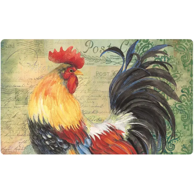 Mohawk Home Rooster-Themed Kitchen Mat – 18 In X 30 In Anti-Fatigue Design 1