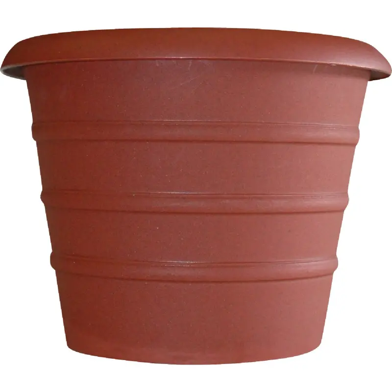 Myers Marina Terracotta-Colored Poly Flower Pot – 8-Inch Diameter 1