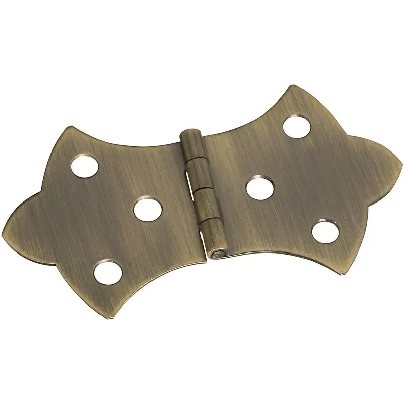 National Antique Brass Decorative Hinge – 1-11/16 In. × 3-1/16 In., 2-Pack For Cabinet Or Door Installation 1