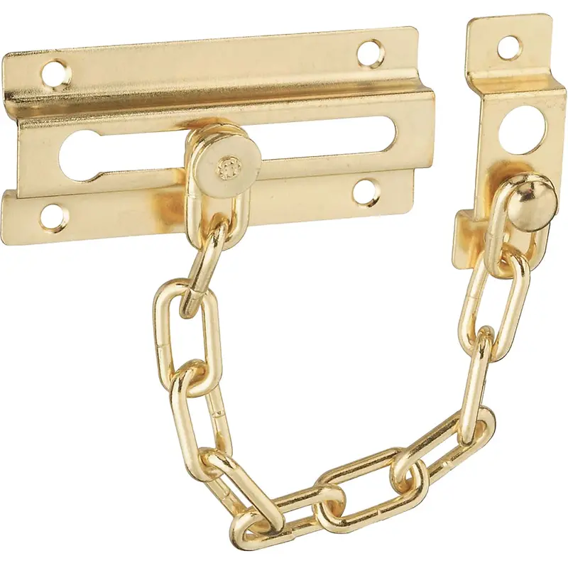 National Brass Heavy-Duty Steel Chain Door Lock For Exterior Security 1