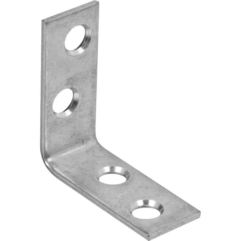 National Catalog Zinc Corner Brace – 1-1/2 In. X 5/8 In. Reinforced L-Joint Hardware 1