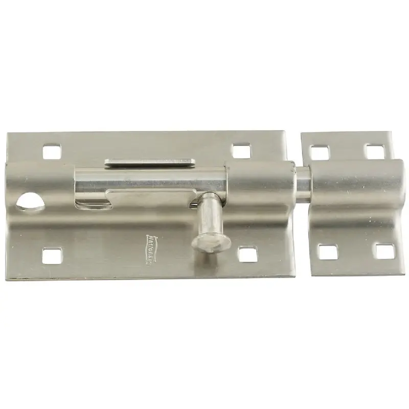 National Stainless Steel 5" Door Barrel Bolt – Heavy-Duty Security Latch 1