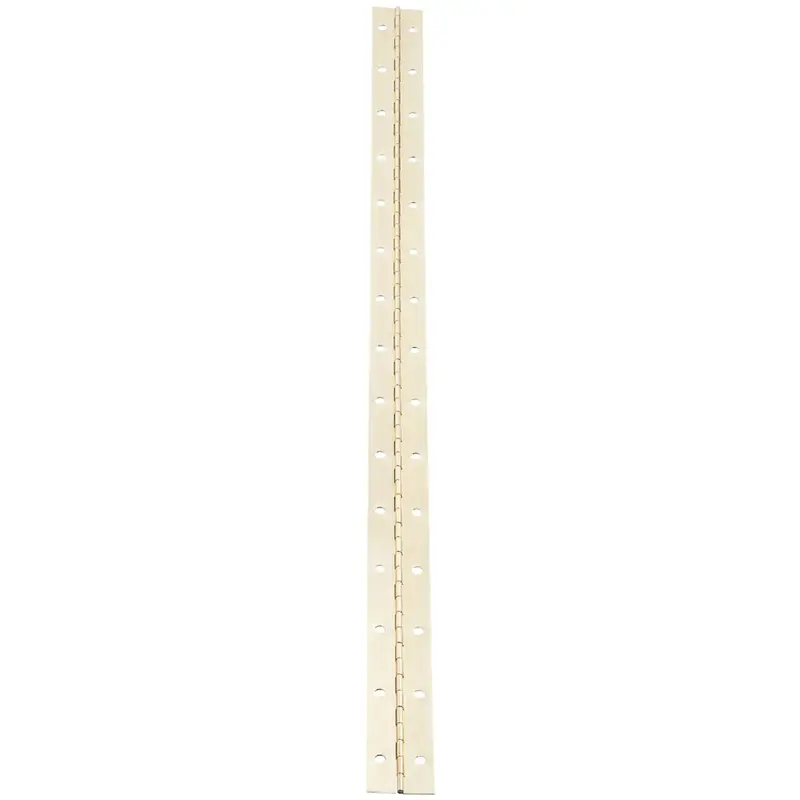 National Steel Bright Brass Continuous Hinge – 1-1/2-Inch Width × 30-Inch Length 1