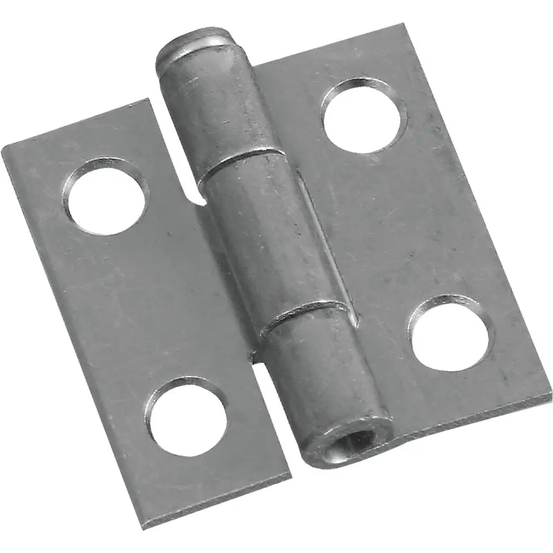 National Zinc-Plated Narrow Loose-Pin Hinge – 1-Inch Size, 2-Pack 1