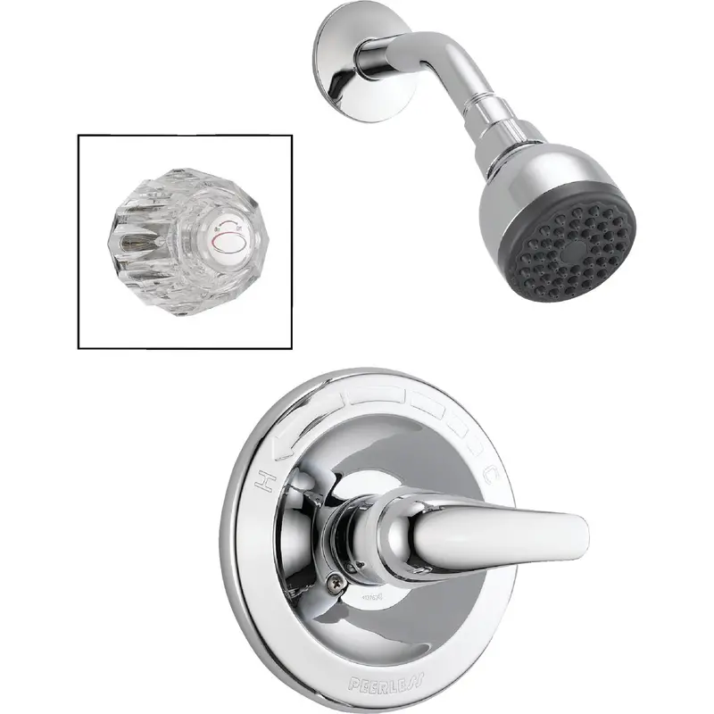 Peerless Polished Chrome Single-Handle Lever Shower Faucet Assembly 1