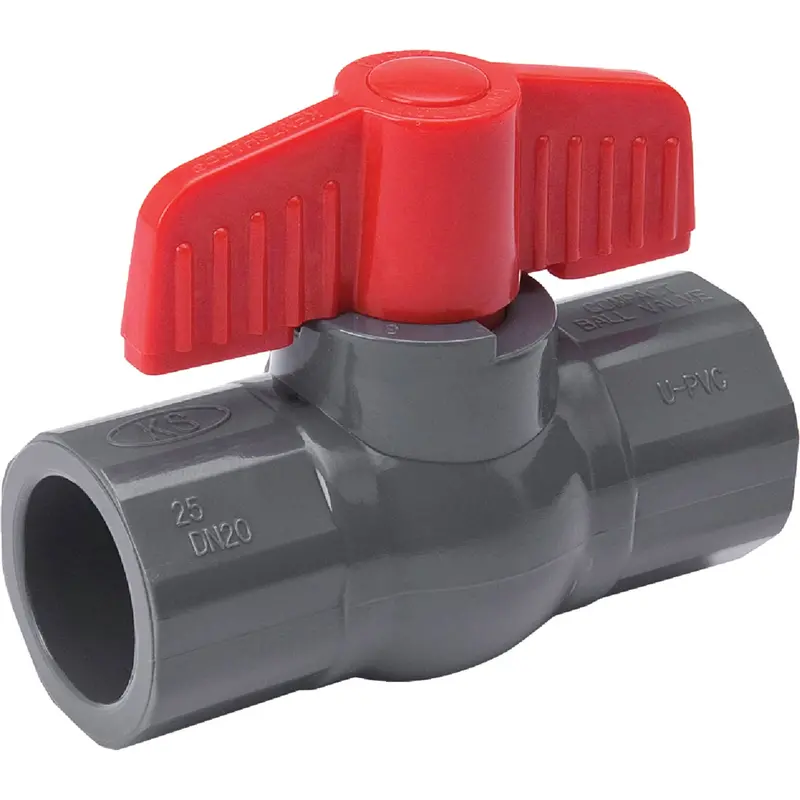 Proline 1" Schedule 40 Pvc Quarter-Turn Ball Valve With Solvent Weld Ends 1