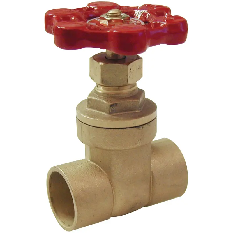 Proline Brass Solder-Style Gate Valve – 1/2" Sweat Connection, Full Port 1