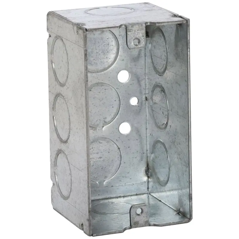 Raco Handy Electrical Box – 2-1/8-Inch × 4-Inch × 2-1/8-Inch With 10 Knockouts 1