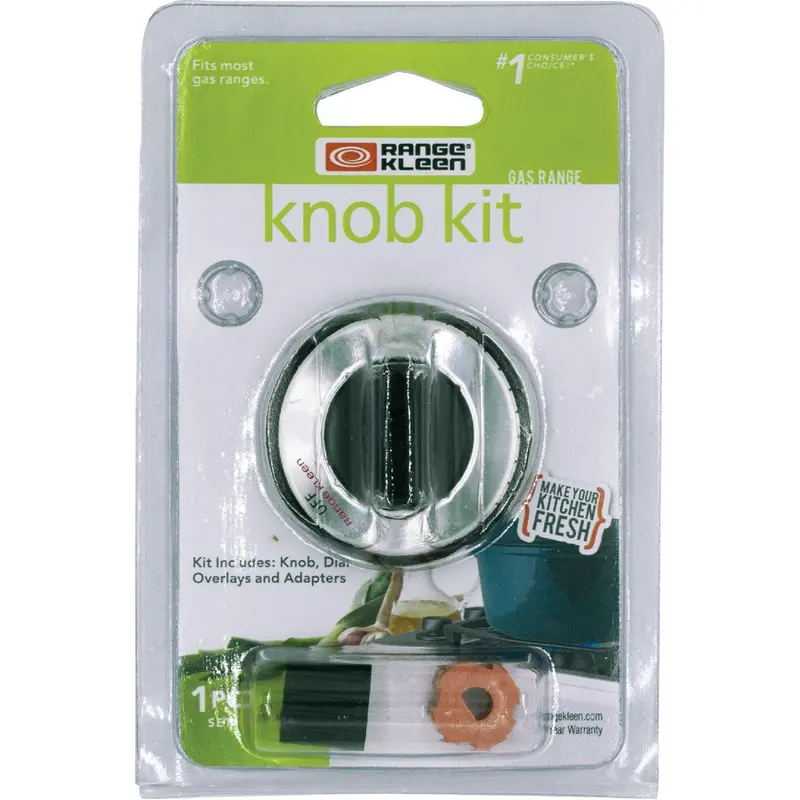 Range Kleen Black Gas Range And Oven Knob Replacement Kit 1