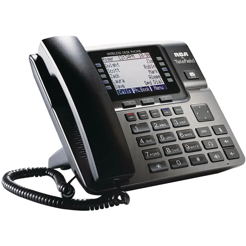 Rca Unison Single-Handset 4-Line Black Corded Phone System With Expandable Capability 1