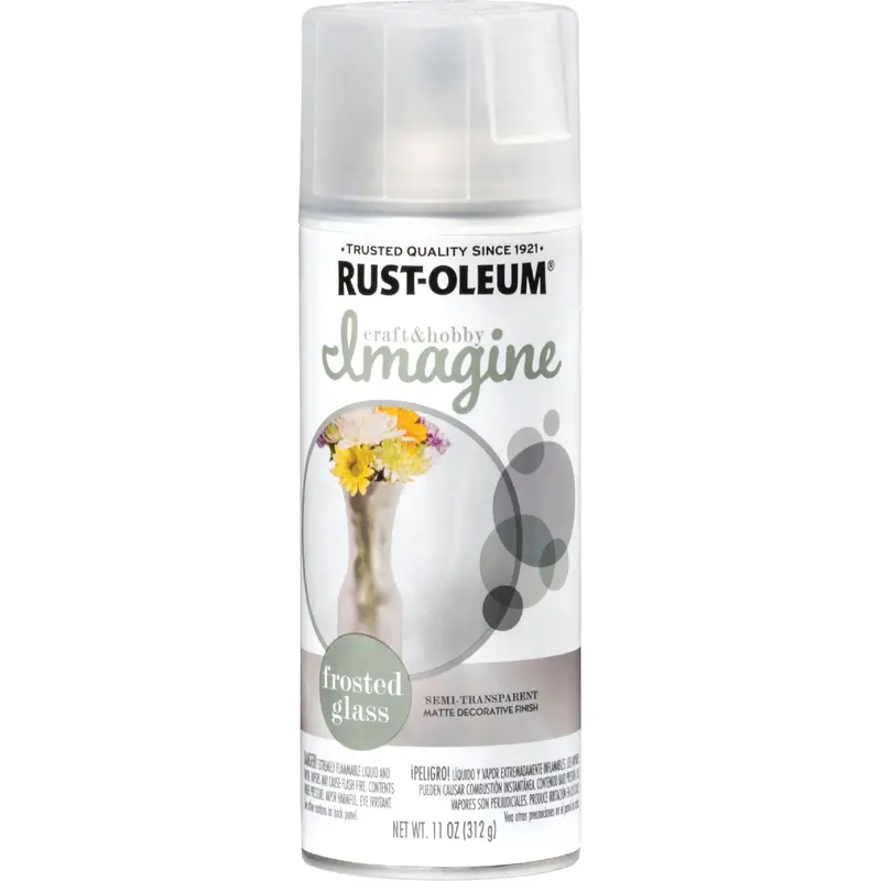 Rust-Oleum Frosted Glass Craft Spray Paint – 11 Oz. Can, Matte Texture Finish 1