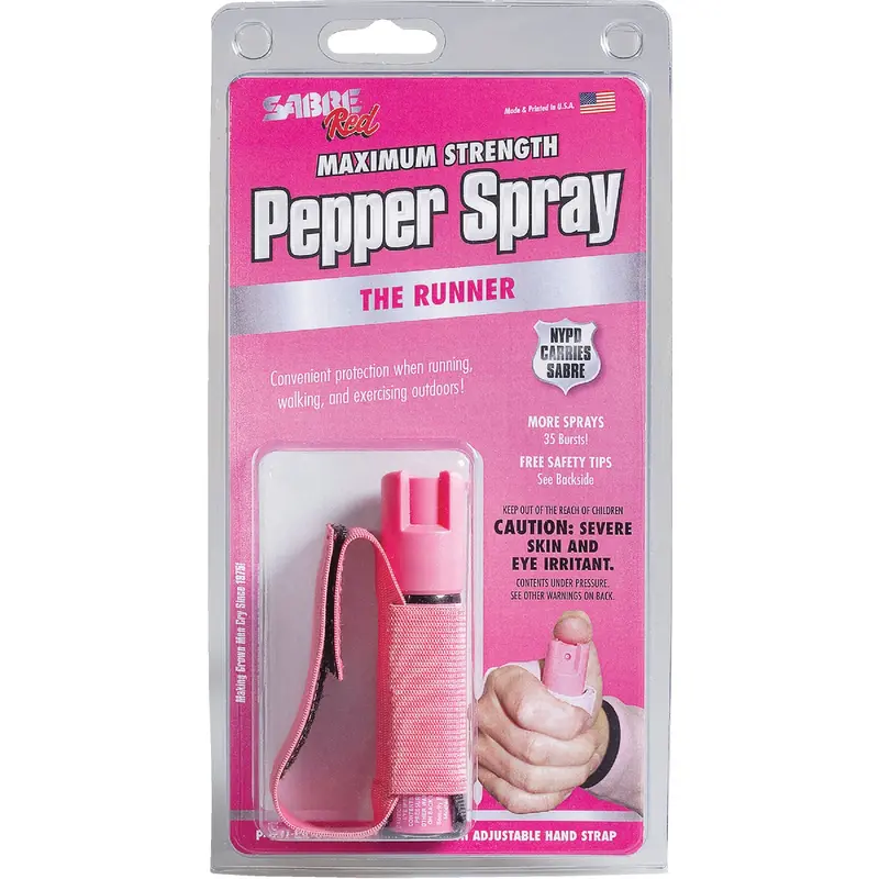 Sabre Red Pink Runner Personal Defense Pepper Spray – 0.75 Fluid Ounce 1