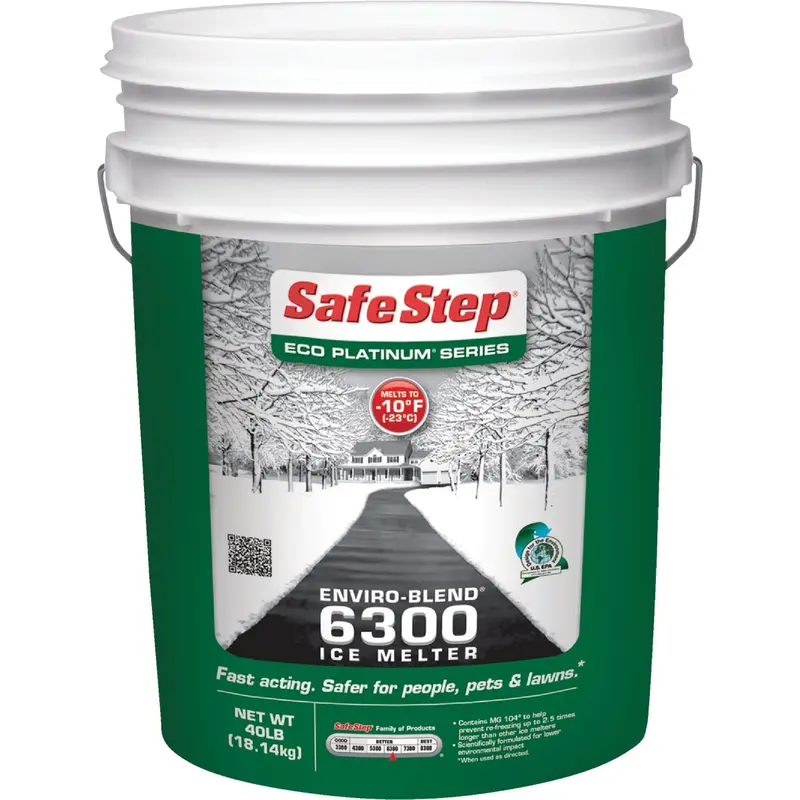 Safe Step Enviro-Blend Ice Melt Pellets – 40-Lb Bag, Non-Corrosive Formula 1