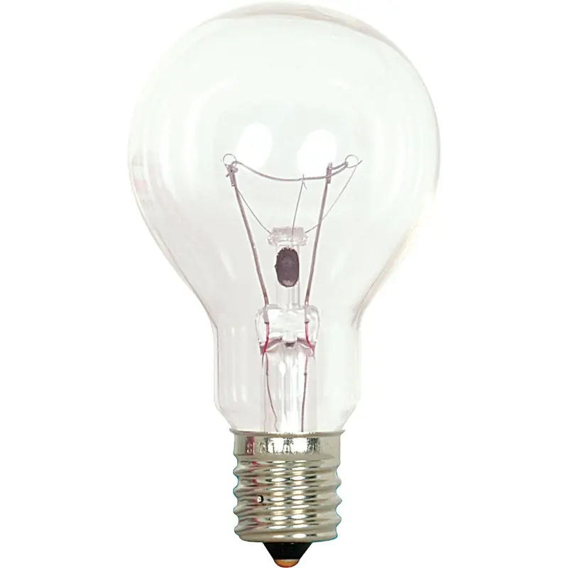 Satco 40W A15 Intermediate Incandescent Ceiling Fan Bulb – Clear, 2-Pack 1