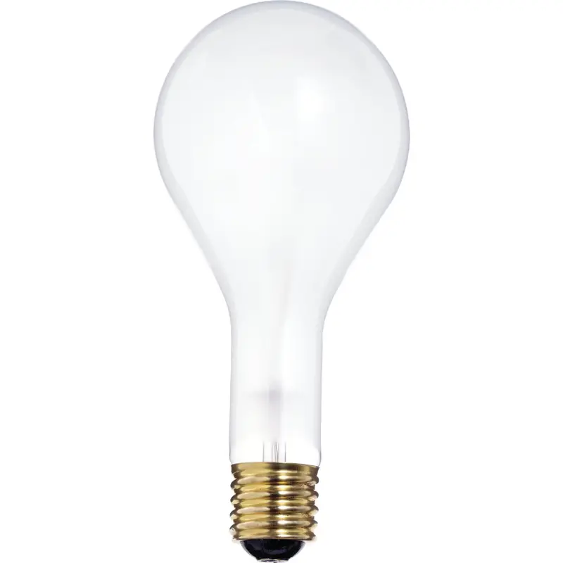Satco Ps35 Mogul Base Incandescent Bulb – 300W Frosted Light Source 1