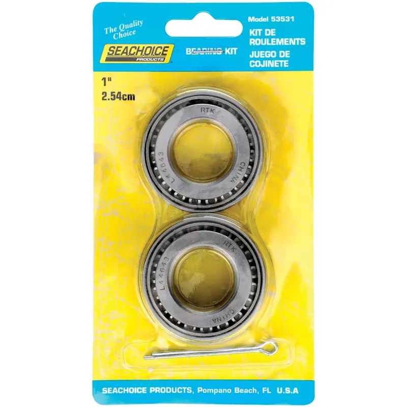 Seachoice Marine Trailer Bearing Kit – 1" Id, Includes Races & Seals, 2-Piece Set 1