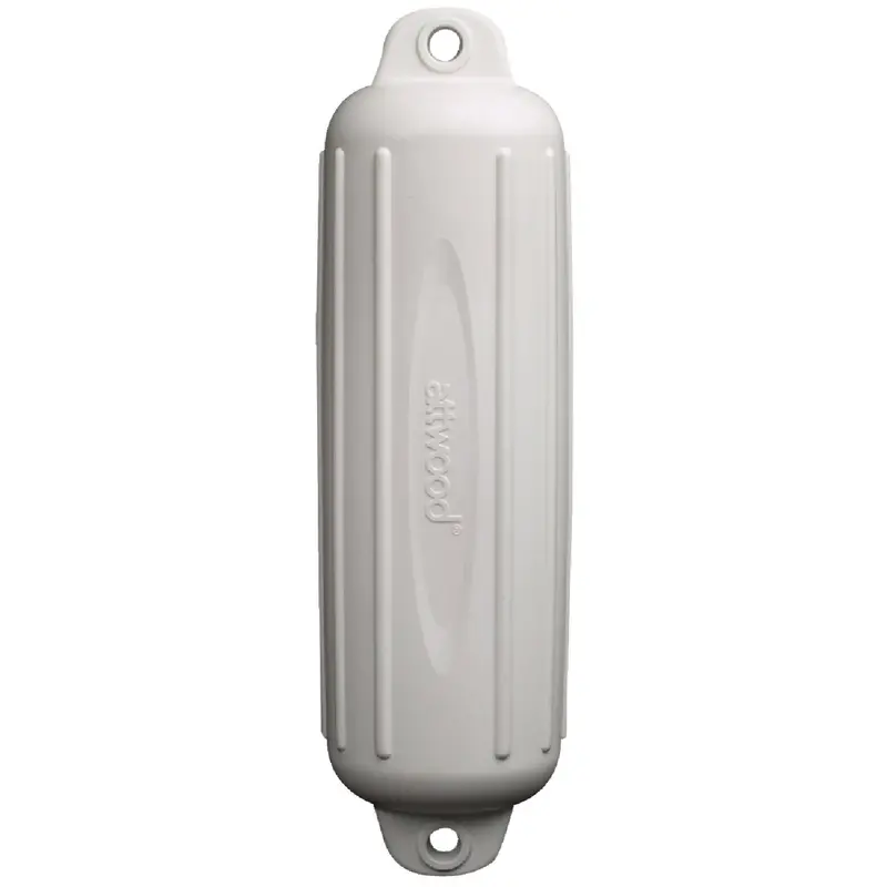 Seachoice Twin-Eye Boat Fender – 8.5" X 27", White Marine-Grade Protection 1