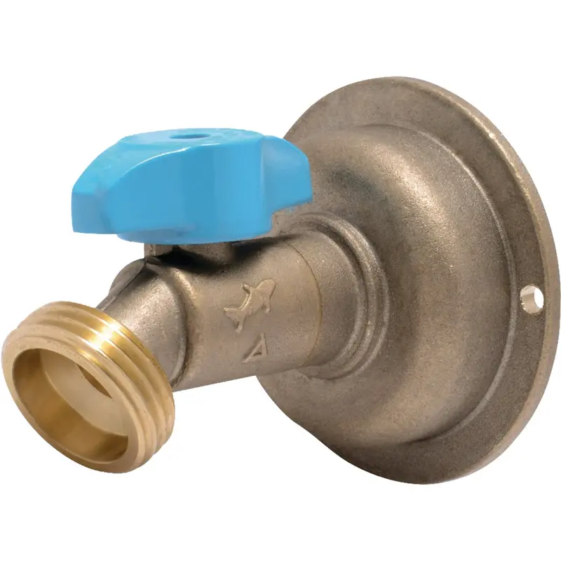 Sharkbite 1/2" X 3/4" Mht Brass Quarter-Turn 45° Hose Bibb – No-Kink Design 1