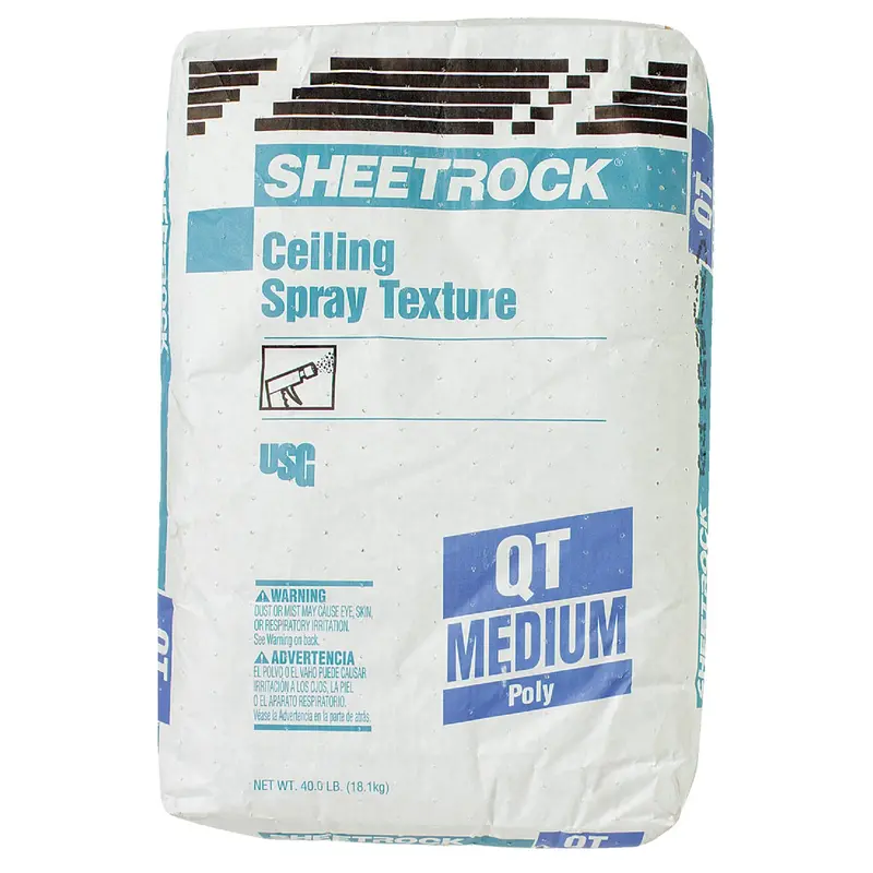 Sheetrock Medium Spray Texture Material – 40-Pound White Drywall Finishing Compound 1