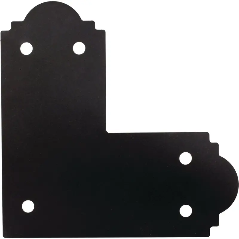 Simpson Strong-Tie Outdoor Accents L-Strap – 6X6 Steel, Black Powder-Coated Structural Tie 1