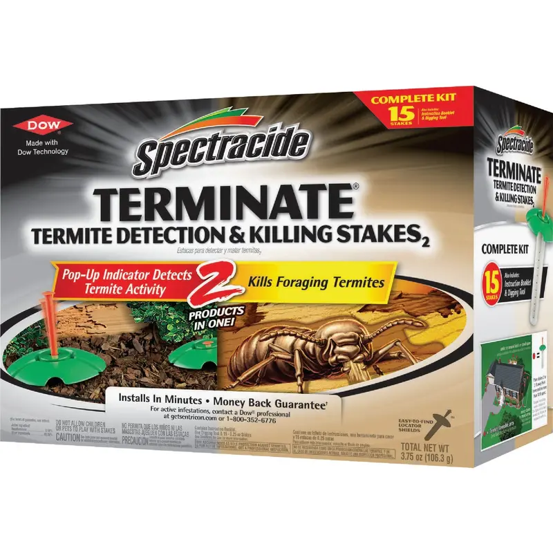 Spectracide Terminate Termite Control Stakes – 15-Pack, Professional-Grade Colony Elimination 1