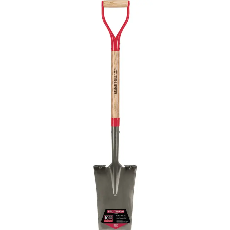 Truper Tru-Tough Square-Point Garden Spade – 30-Inch Wood D-Handle 1