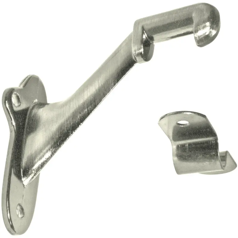 Ultra Hardware Satin Nickel Standard Wall-Mount Handrail Bracket 1