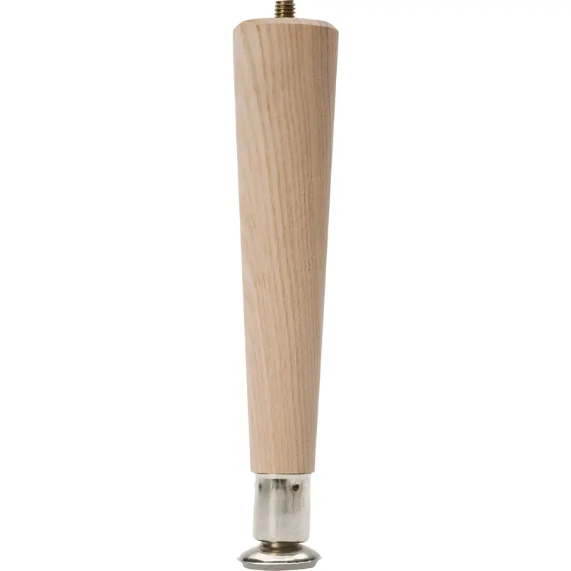 Waddell Hardwood Table Leg – 7.5-Inch Round Tapered Leg In Natural Gold Finish 1