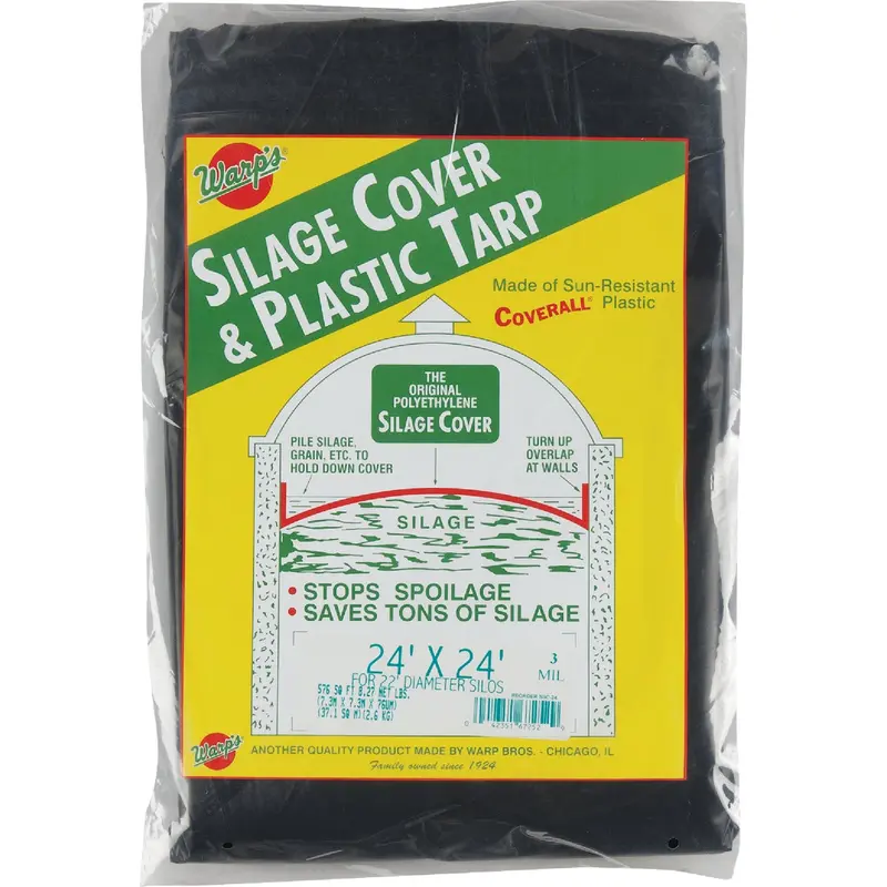Warp’S Heavy-Duty Silage Cover – 24' × 24', 3-Mil Polyethylene 1