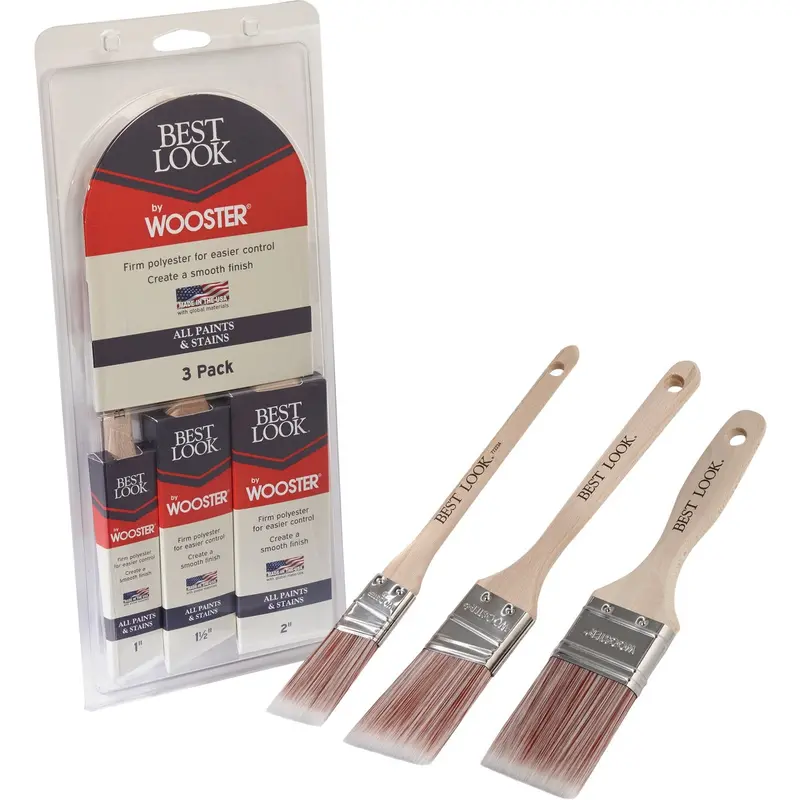 Wooster Best Look Paint Brush Set – Premium 3-Piece Assortment 1