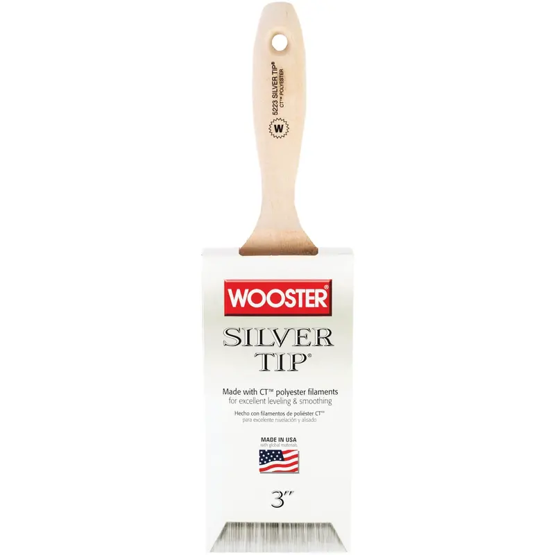 Wooster Silver Tip 3" Flat Wall Brush For Varnish And Paint 1